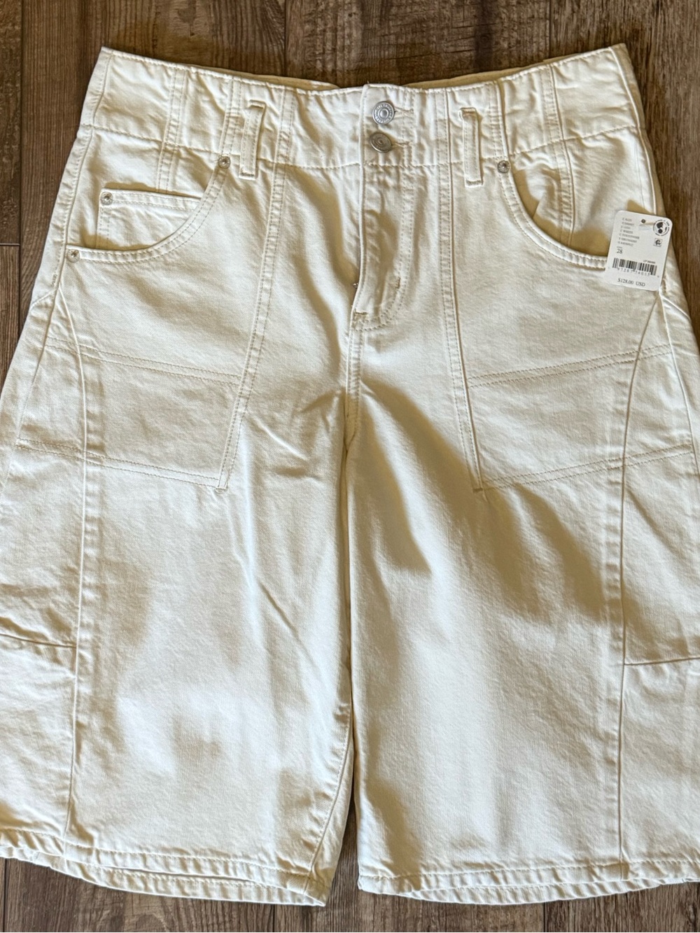 We The Free Extreme Measures Barrel Shorts - Ivory